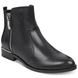 Black Leather Ankle Boots